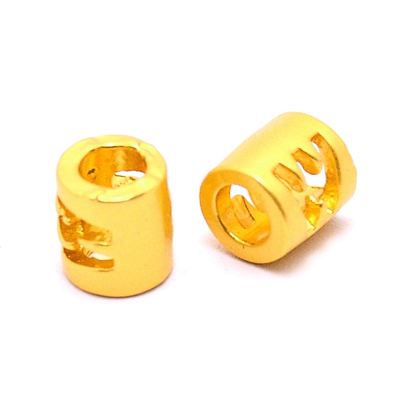 

PandaHall Alloy Letter Beads, Column, Matte Gold Color, Letter.W, 6.5x6mm, Hole: 3mm Alloy Letter W