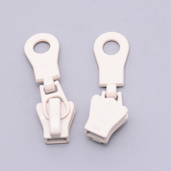 

PandaHall Zinc Alloy Replacement Zipper Sliders, for Luggage Suitcase Backpack Jacket Bags Coat, White, 40x12x10mm Alloy White