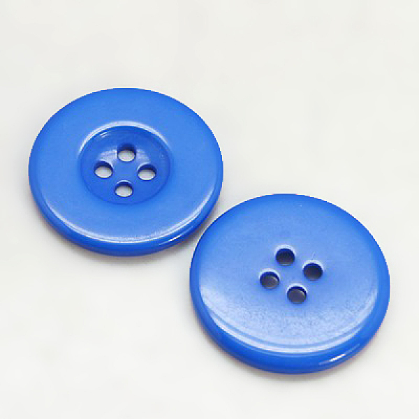 

PandaHall Resin Buttons, Dyed, Flat Round, Dodger Blue, 13x2mm Resin Flat Round Blue
