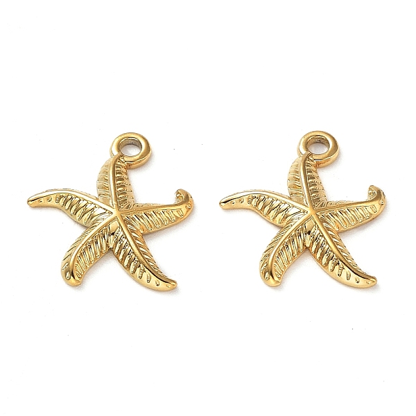 

PandaHall Ion Plating(IP) 304 Stainless Steel Pendants, Starfish Charm, Real 18K Gold Plated, 16x14x2mm, Hole: 1.5mm 304 Stainless Steel...