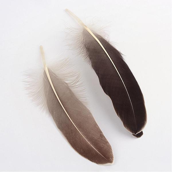 

PandaHall Goose Feather Costume Accessories, Dyed, Dark Gray, 160~215x36~47mm Feather Feather Gray