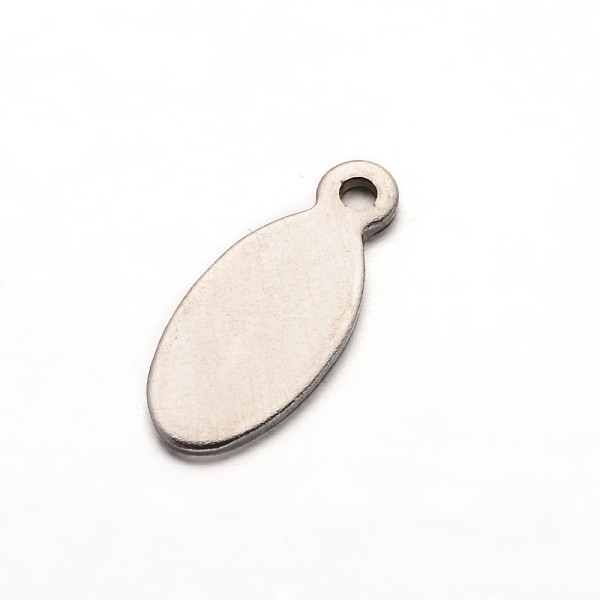 

PandaHall 304 Stainless Steel Stamping Blank Tag Pendants, Oval Charms, Stainless Steel Color, 16x7x1mm, Hole: 1.5mm 304 Stainless Steel...