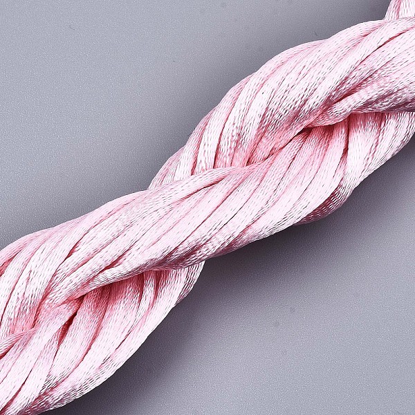 

PandaHall Polyester Thread, Pink, 2mm, about 10m/bundle Polyester Pink