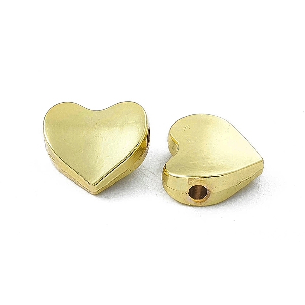 

PandaHall Rack Plating Alloy Beads, Heart, Light Gold, 10x10.5x4mm, Hole: 1.8mm Alloy Heart
