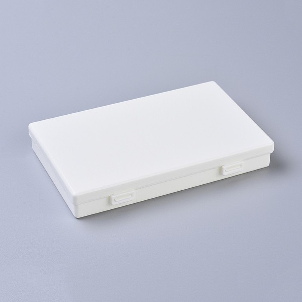 

PandaHall Plastic Boxes, Bead Storage Containers, Rectangle, White, 17.5x11.2x2.7cm Plastic Rectangle White