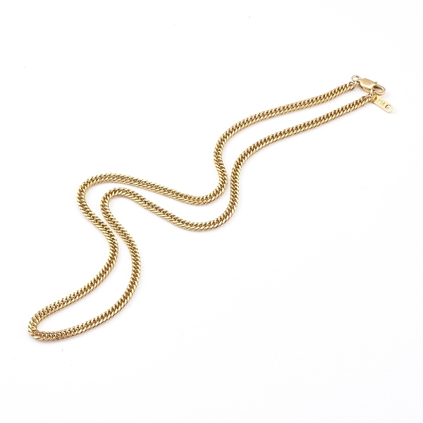 

PandaHall 304 Stainless Steel Diamond Cut Cuban Link Chain Necklaces, with Lobster Claw Clasps, Golden, 20.39 inch (51.8cm) 304 Stainless...