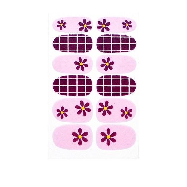 

PandaHall Flower Series Full Cover Nail Decal Stickers, Self Adhesive, Nail Decoration for Women Girls Kids, Pearl Pink, 25.5x10~16.5mm...