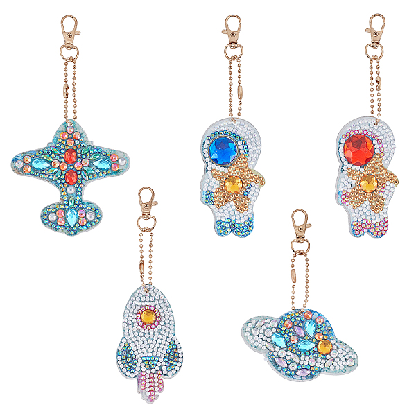 

PandaHall DIY Diamond Painting Stickers Kits, with Diamond Painting Stickers, Rhinestones, Diamond Sticky Pen, Tray Plate and Glue Clay..., Multicolor