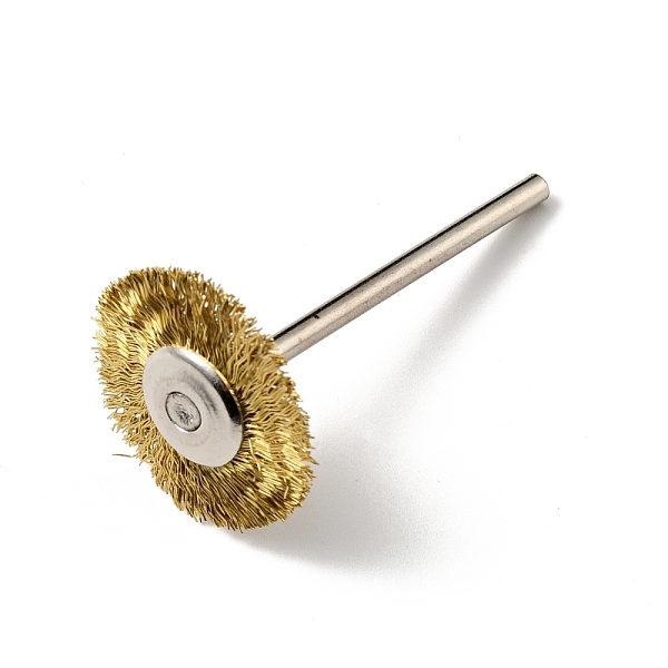 

PandaHall Multifunctional Flat Round Head Copper Polishing Bits, Mandrel Mounted Grinding Buffing Accessories, with Iron Axis, for Metal...