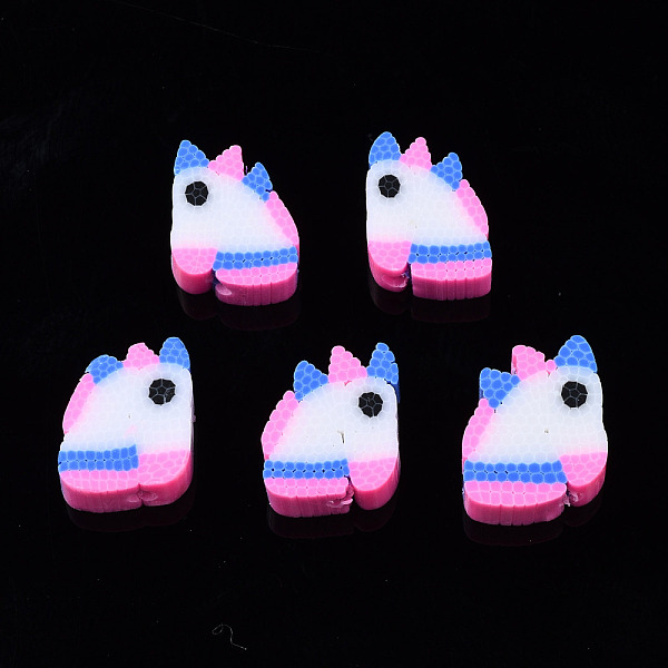 

PandaHall Handmade Polymer Clay Beads, for DIY Jewelry Crafts Supplies, Unicorn, Hot Pink, 8.5~11.5x8.5~10x4~5mm, Hole: 1.6mm Polymer Clay...