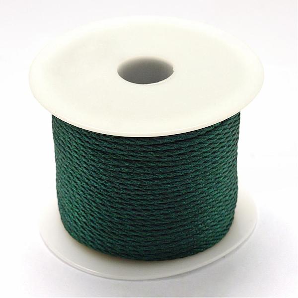 

PandaHall Nylon Thread, Teal, 3.0mm, about 27.34 yards(25m)/roll Nylon Cyan