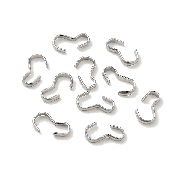 

PandaHall 304 Stainless Steel Quick Link Connectors, Chain Findings, Number 3 Shaped Clasps, Stainless Steel Color, 10x5.5x1.5mm 304...