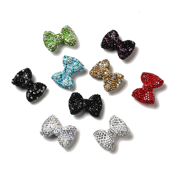 

PandaHall Polymer Clay Rhinestone Beads, Bowknot, Mixed Color, 21.5~22mmx30mmx9.5~10.5mm, Hole: 1.8mm Polymer Clay+Glass Rhinestone Bowknot..., Multicolor