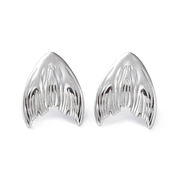 

PandaHall 304 Stainless Steel Stud Earrings, Fishtail, Stainless Steel Color, 21x17mm 304 Stainless Steel Fish