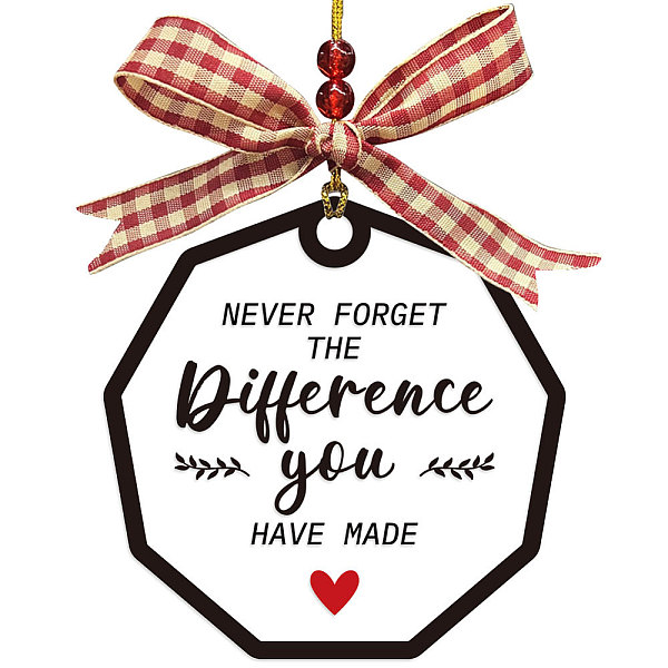 

PandaHall CHGCRAFT Thank You Gift Acrylic Hanging Sign Plaque Appreciation Gifts Birthday Gifts Handicraft Ribbon Hanging Plaque for Couple...