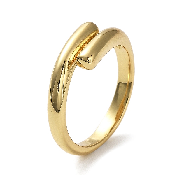

PandaHall Rack Plating Brass Plain Band Cuff Rings, Lead Free & Cadmium Free, Long-Lasting Plated, Real 18K Gold Plated, US Size 9 3/4...