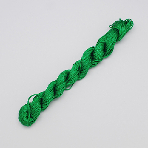 

PandaHall Nylon Thread, Nylon Jewelry Cord for Custom Woven Bracelets Making, Green, 2mm, about 13.12 yards(12m)/bundle, 10bundles/bag...