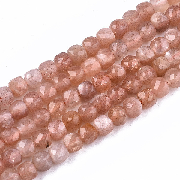 

PandaHall Natural Sunstone Beads Strands, Faceted, Cube, 4x4x4mm, Hole: 1mm, about 92~96pcs/strand, 15.15 inch~15.35 inch(38.5~39cm)...