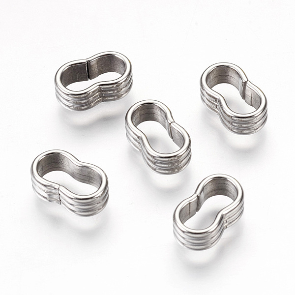 

PandaHall 304 Stainless Steel Slide Charms, For Leather Cord Clasp Findings, Stainless Steel Color, 4.5x12.5x7mm, Hole: 5x10mm 304 Stainless...