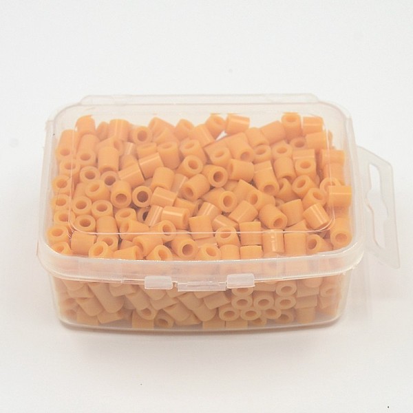 

PandaHall 1 Box 5mm Melty Beads PE DIY Fuse Beads Refills for Kids, Tube, Saddle Brown, 5x5mm, Hole: 3mm, about 500pcs/box Plastic Tube...