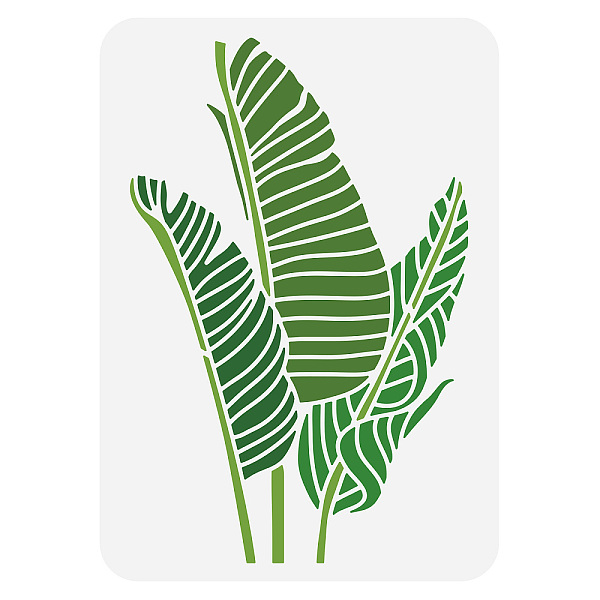 

PandaHall BENECREAT Tropical Palm Leaf Stencil Reusable Leaves Plastic Stencil Drawing Painting Stencils for Drawing Stencils for Painting...