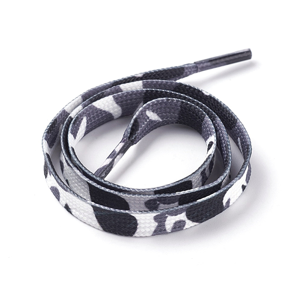 

PandaHall Polyester Cord Shoelace, Gray, 52~53.5cm, 9mm Polyester Flat Gray