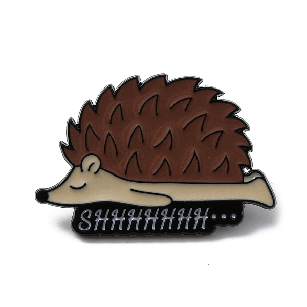 

PandaHall Alloy Enamel Pins, Animal Brooch, for Backpack, Clothes, Hedgehog, 20x29.5x1.5mm Alloy+Enamel Hedgehog