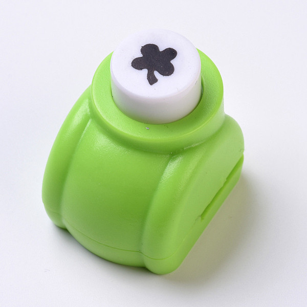 

PandaHall Plastic Craft Punch Sets for Scrapbooking & Paper Crafts, Paper Shapers, Clover, Random Single Color or Random Mixed Color...