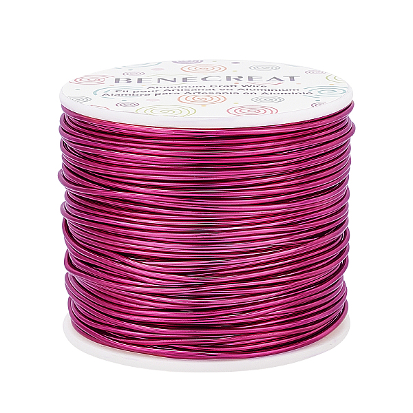 

PandaHall BENECREAT 15 Gauge (1.5mm) Aluminum Wire 68m (220FT) Tarnish Resistant Jewelry Beading Wire Bendable Aluminum Craft Wire for..., Red