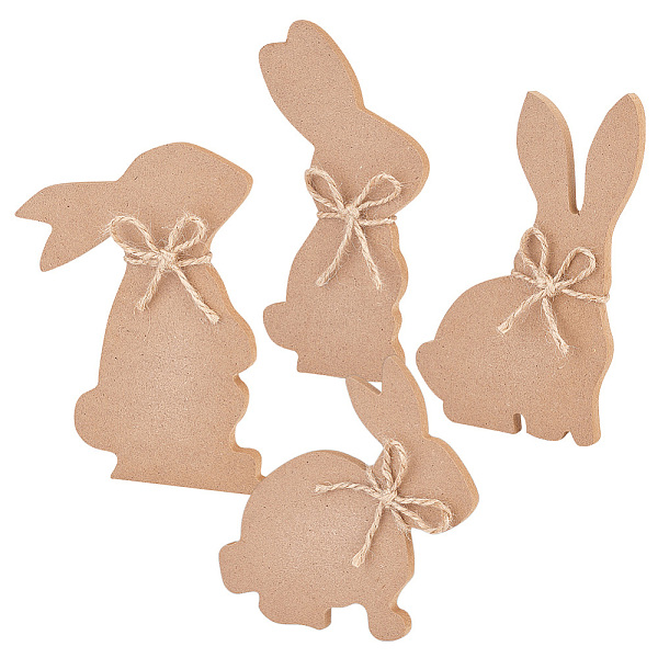 Olycraft 8 Juegos 4 Estilos Diy Pascua Madera Colgante Decoraciones