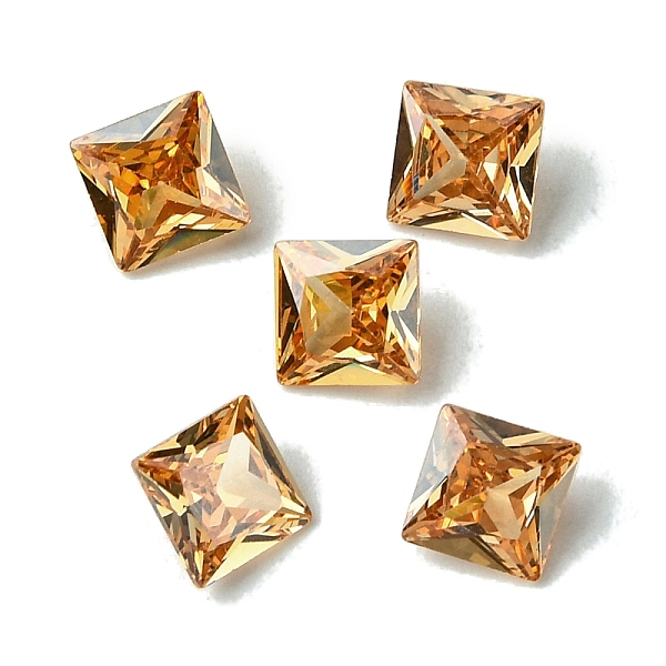 

PandaHall Cubic Zirconia Cabochons, Point Back, Square, Peru, 8x8x4mm Cubic Zirconia Square Brown