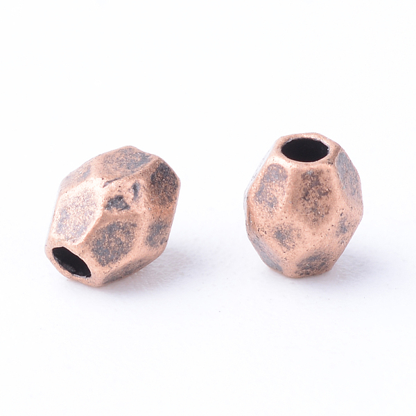 

PandaHall Tibetan Style Alloy Spacer Beads, Oval, Cadmium Free & Nickel Free & Lead Free, Red Copper, 4x3.5mm, Hole: 1mm, about...