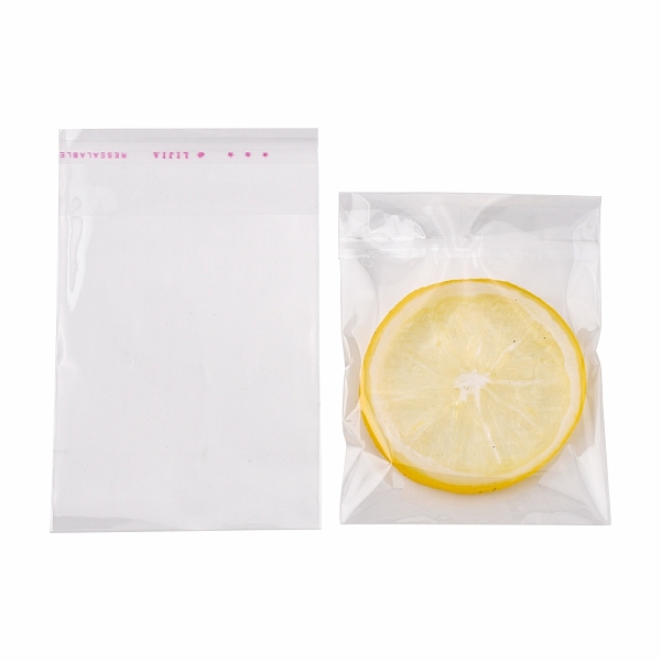 

PandaHall OPP Cellophane Bags, Rectangle, Clear, 14x9cm, Unilateral Thickness: 0.035mm, Inner Measure: 10.5x9cm OPP Cellophane Clear