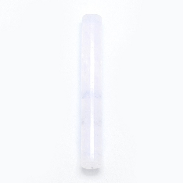 PandaHall Cherry Quartz Glass Beads, Column, Undrilled/No Hole Beads, 75~76x10mm Cherry Quartz Glass Column