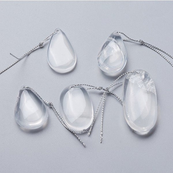 

PandaHall Natural Quartz Crystal Pendants, Rock Crystal Pendants, Mixed Shapes, 36~52x21~24.5x5.5~10.5mm, Hole: 1.8mm Quartz Crystal Mixed...