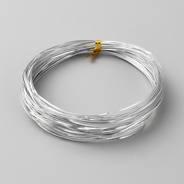 

PandaHall Aluminum Wire, Flat, for Crafts Jewelry Making, Silver, 1x0.3mm, about 65.62 Feet(20m)/Roll Aluminum Flat Silver