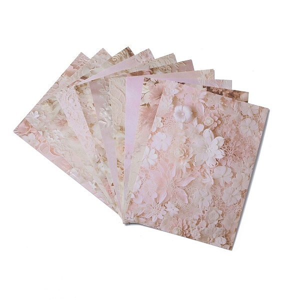 

PandaHall 30 Sheets 10 Styles Vintage Lace Flower Scrapbook Paper Pads, for DIY Album Scrapbook, Greeting Card, Background Paper, Pearl Pink...
