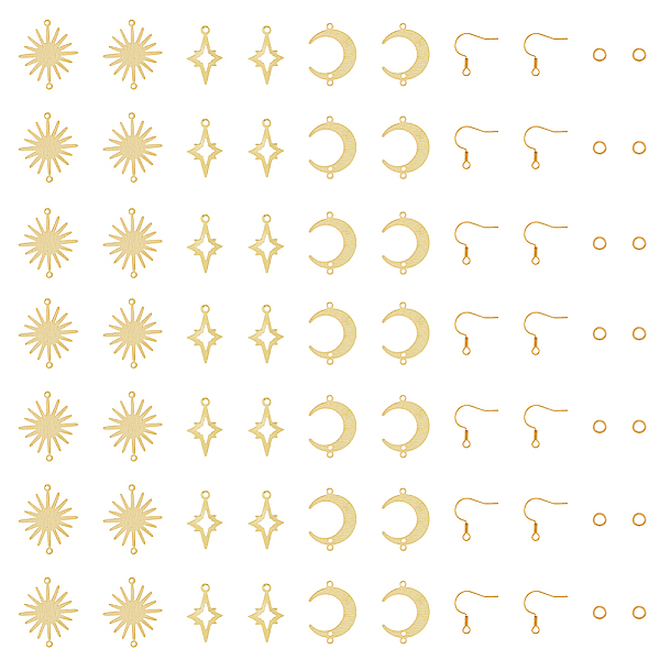 HOBBIESAY DIY Moon & Star & Sun Earring Making Kit