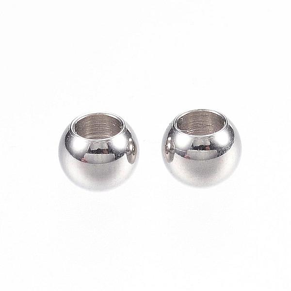 

PandaHall 304 Stainless Steel Beads, Rondelle, Stainless Steel Color, 4x3mm, Hole: 2mm 304 Stainless Steel Rondelle