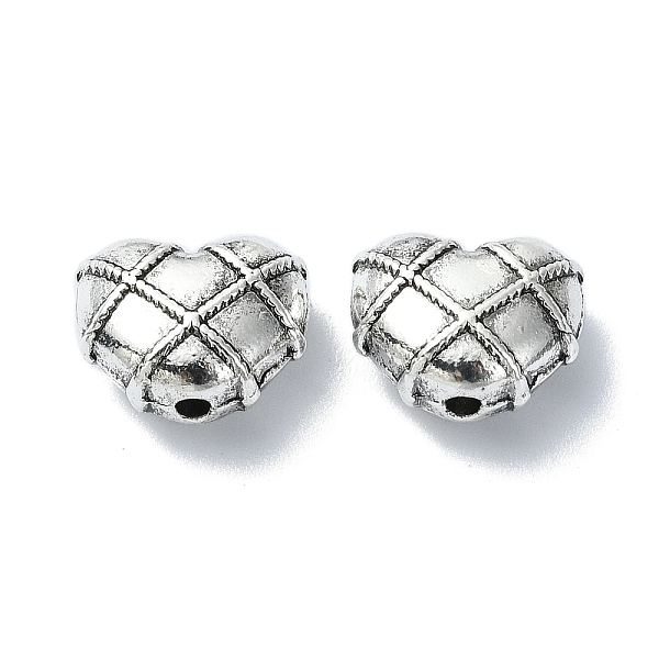 

PandaHall Tibetan Style Alloy Beads, Heart, Antique Silver, 10x12x6.5mm, Hole: 1.6mm, about 199pcs/500g Alloy Heart