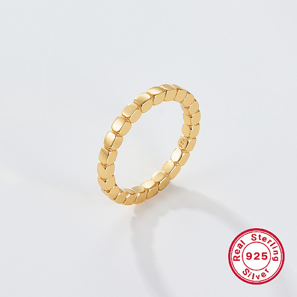 

PandaHall 925 Sterling Silver Fingers Rings, with 925 Stamp, Real 18K Gold Plated, Inner Diameter: 17mm Sterling Silver