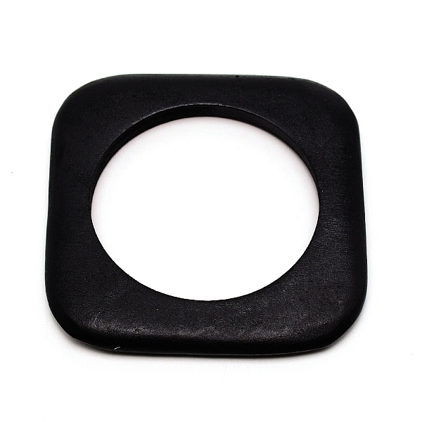 

PandaHall Chunky Square Wood Bangle for Men Women, Black, Inner Diameter: 2-3/4 inch(6.85cm) Wood Black