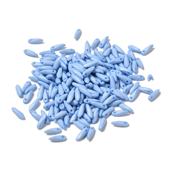 

PandaHall Opaque Acrylic Pendants, Teardrop, Light Sky Blue, 10x3x3mm, Hole: 1mm Acrylic Teardrop