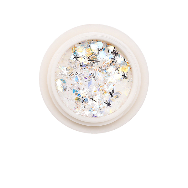 

PandaHall Laser Shiny Nail Art Decoration Accessories, with Glitter Powder and Sequins, DIY Sparkly Paillette Tips Nail, Light Goldenrod...