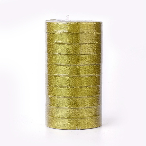 

PandaHall Organza Ribbon, Glitter Metallic Ribbon, Sparkle Ribbon, Gold, 5/8 inch(15mm) wide, 25yards/roll(22.86m/roll), 10rolls/group...