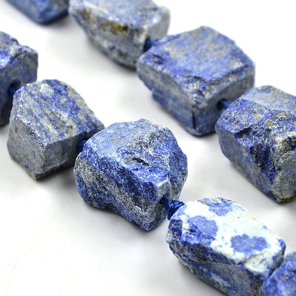 Nuggets Natürliche Lapislazuli Perlen Stränge