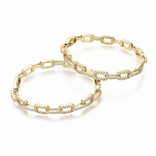 Brass Micro Pave Cl… - image