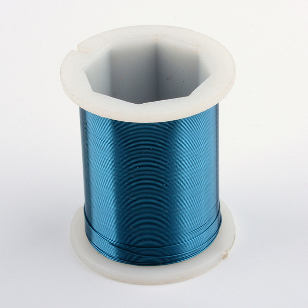 

PandaHall Round Copper Jewelry Wire, Steel Blue, 0.3mm, about 164.04 Feet(50m)/roll Copper Round Blue