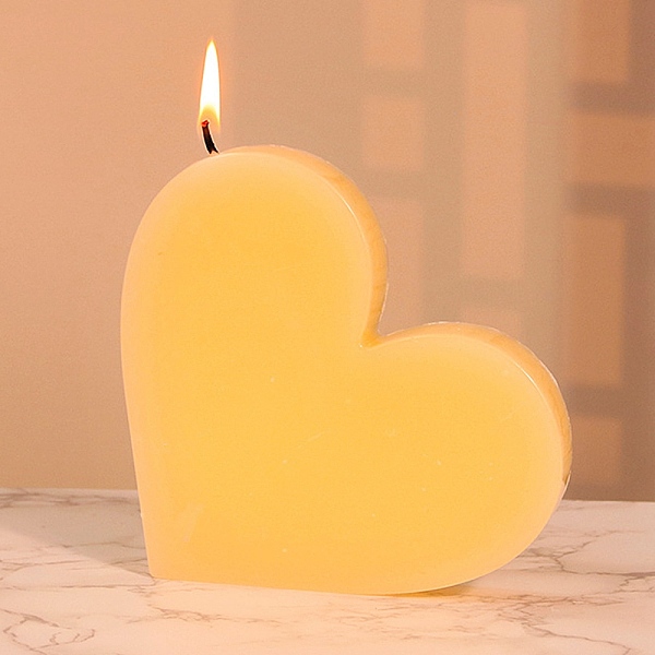 

PandaHall DIY Silicone Candle Molds, for Scented Candle Making, Heart, 12.5x14.4x2.65cm Silicone Heart