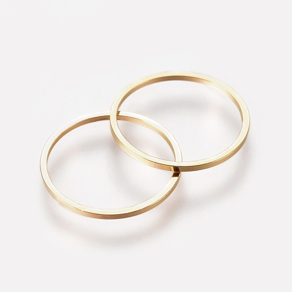 

PandaHall Brass Linking Rings, Golden, 16x0.7~1mm, Inner Diameter: 15mm Brass Ring